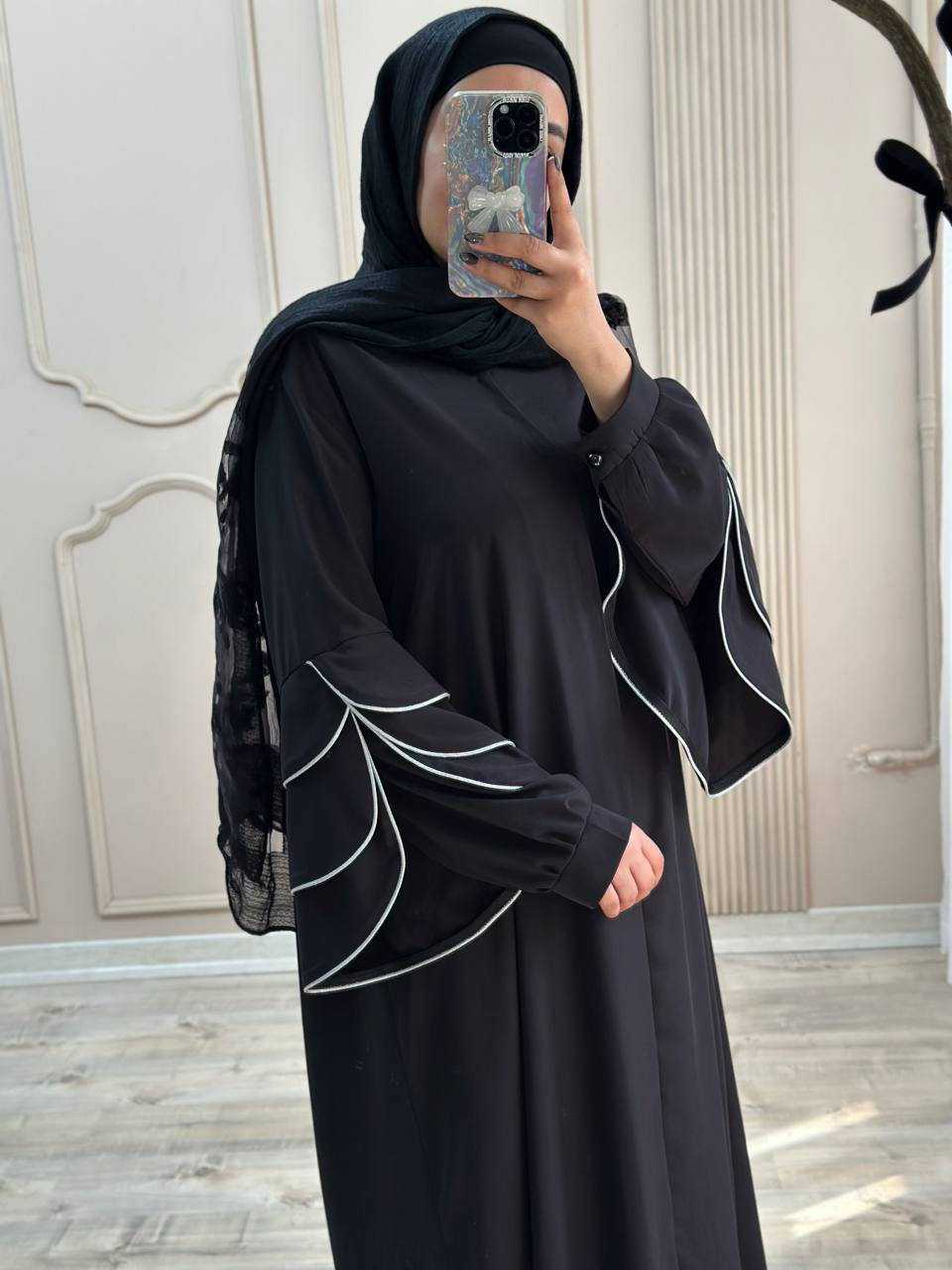 مانتو عبایی آیلار کیفیت عالی ارسال 10روز کاری ✅😍4061آمیگل