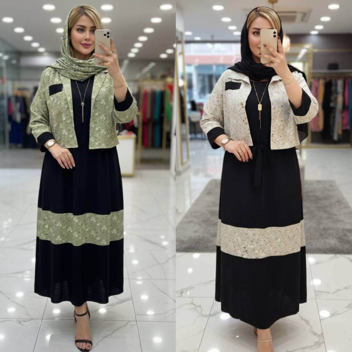 ست کت و سارافون کژال با کیفیت در دو رنگ زیبا کد 5680 والیا