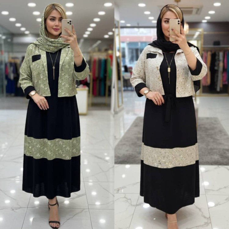 ست کت و سارافون کژال با کیفیت در دو رنگ زیبا کد 5680 والیا
