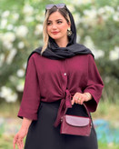 شومیز گره ای آمیتیس در رنگ بندی زیبا و شیک 🥰🫀کد 215 شیک و مد