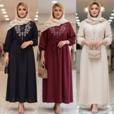 کفتان بلند گلدوزی ترمه شانتون اعلا در رنگ بندی کد 7607 والیا