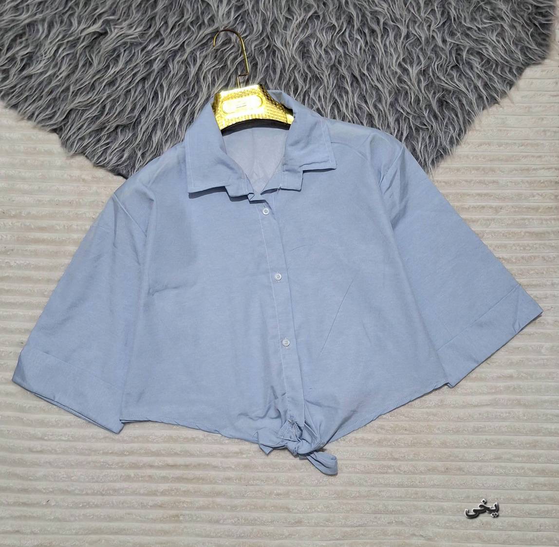 شومیز گره ای لیزری با کیفیت عالی و رنگ بندی کد 75961 تارا