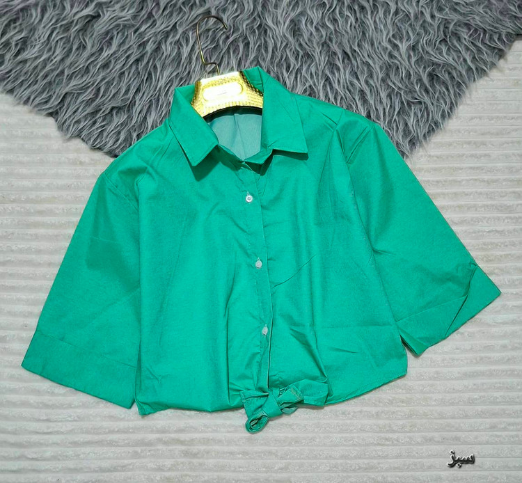 شومیز گره ای لیزری با کیفیت عالی و رنگ بندی کد 75961 تارا