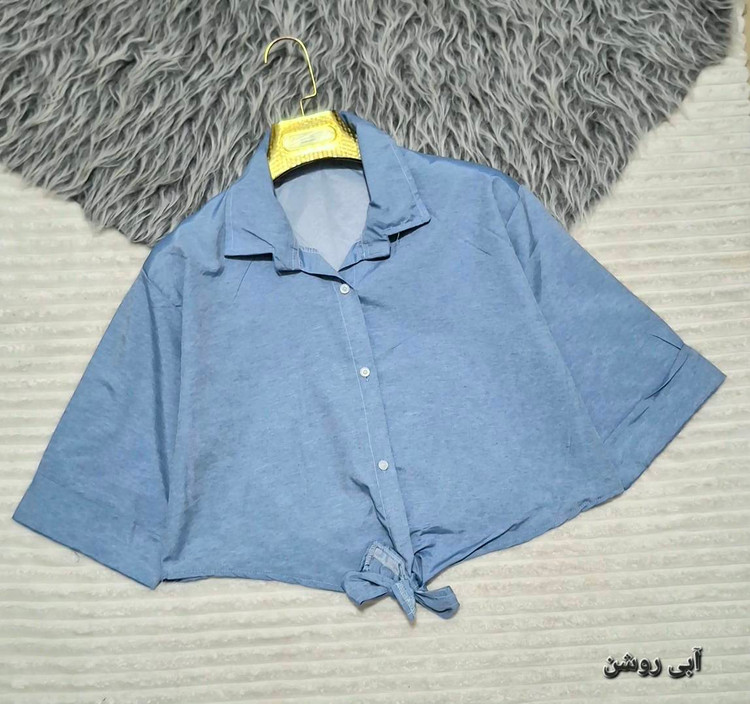 شومیز گره ای لیزری با کیفیت عالی و رنگ بندی کد 75961 تارا
