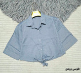 شومیز گره ای لیزری با کیفیت عالی و رنگ بندی کد 75961 تارا