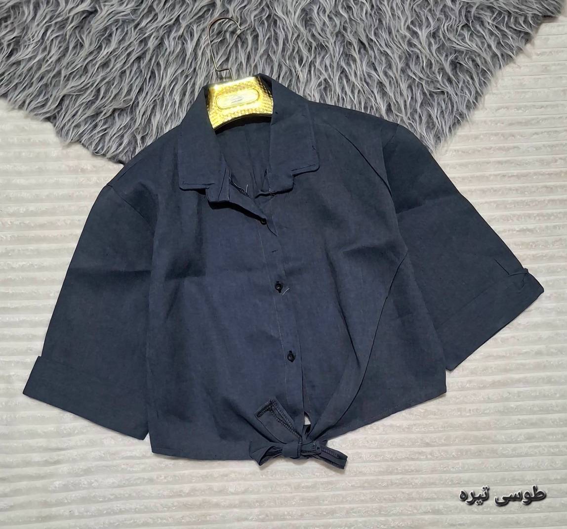 شومیز گره ای لیزری با کیفیت عالی و رنگ بندی کد 75961 تارا