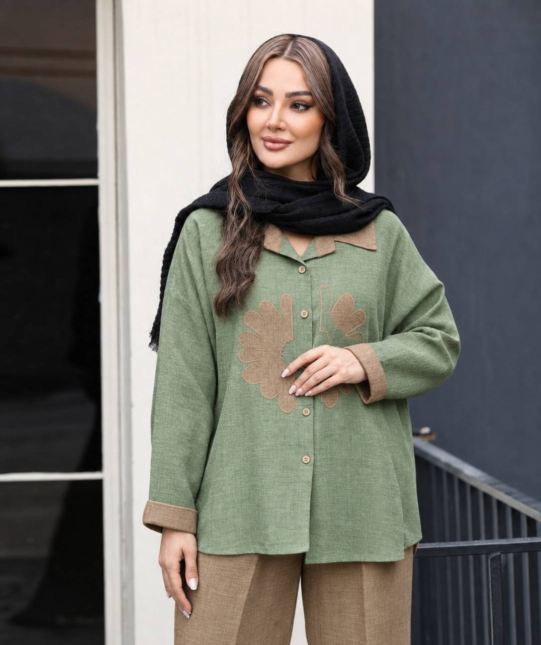 شومیز شلوار ملیکا زیبا و شیک ❤️✅8097 الیشکا