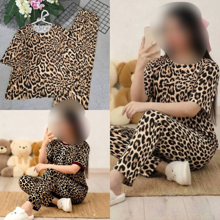شت شلوار پلنگی فلامنت گیاهی فول کش 🛍🎀💯۹۹۹۸ نفیس
