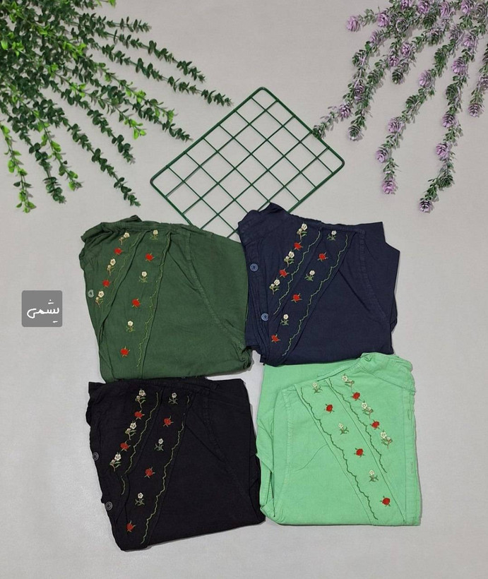 شومیز مانتویی طوران رنگ بندی شیک و تنخور زیبا 🥰🎀کد 594 آدراپانا
