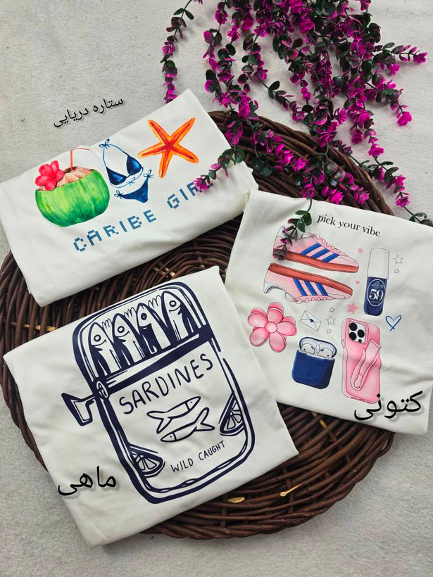 تیشرت summer سوپر پنبه درجه یک زیبا وشیک تنخور عالی در رنگبندی 🌈 🌈 کد ۱۸۱۳۷ ستشو