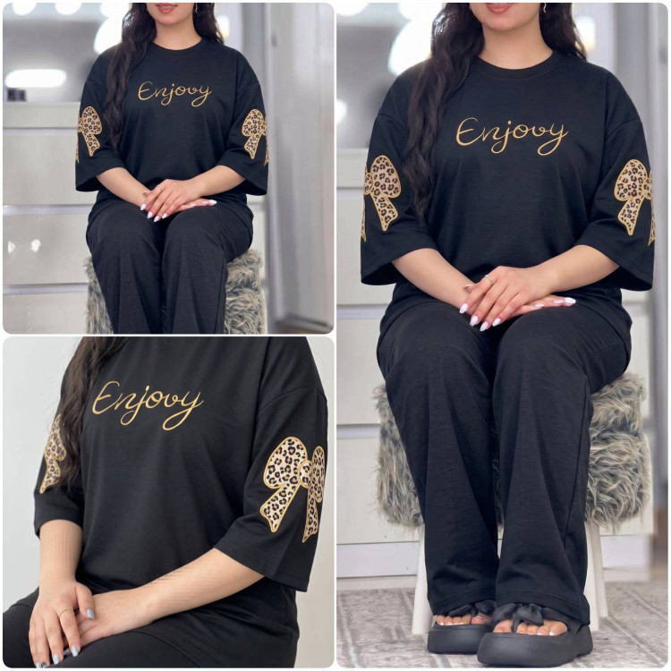 ست تیشرت و شلوار فرنیا😍✅12682الیشکا
