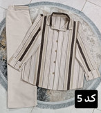 ست شومیز شلوار گندم جنس لنین لمه دوزی زیبا وجذاب تنخور عالی در رنگبندی 🌈 🌈 الیزه