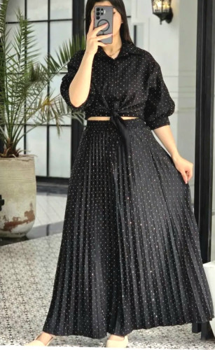 دامن کلوش نگین دار مجلسی 🎀🥰 کد 244 شیک و مد