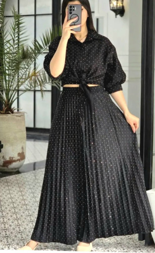 دامن کلوش نگین دار مجلسی 🎀🥰 کد 244 شیک و مد