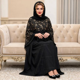 عبایی شنلدار خرم سلطان با کیفیت عالی در دو طرح کد18232 چیچک