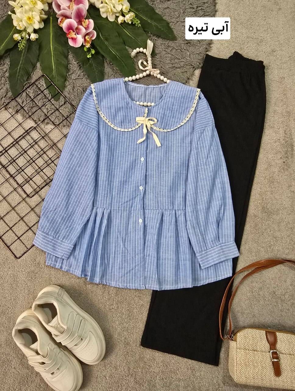 شومیز یقه بی بی نخی خارجی 🛍💯۱۵۴۱۱ نفیس
