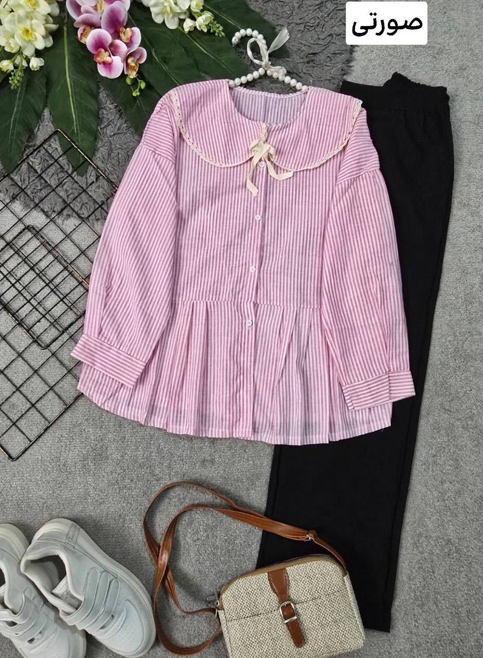 شومیز یقه بی بی نخی خارجی 🛍💯۱۵۴۱۱ نفیس