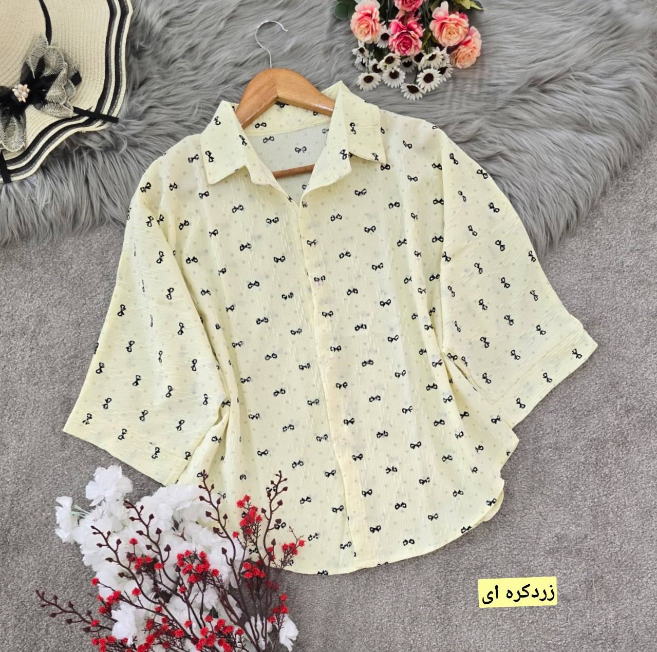 شومیز کیمونو پاپیون در رنگ بندی شیک و جذاب 🥰😍کد18314 کلار