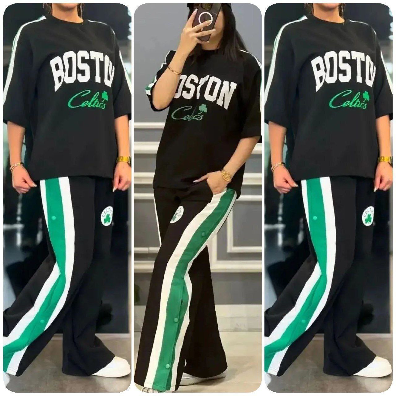 ست تیشرت و شلوار بیرون پوش BOSTON با کیفیت عالی کد 6778 الیشکا