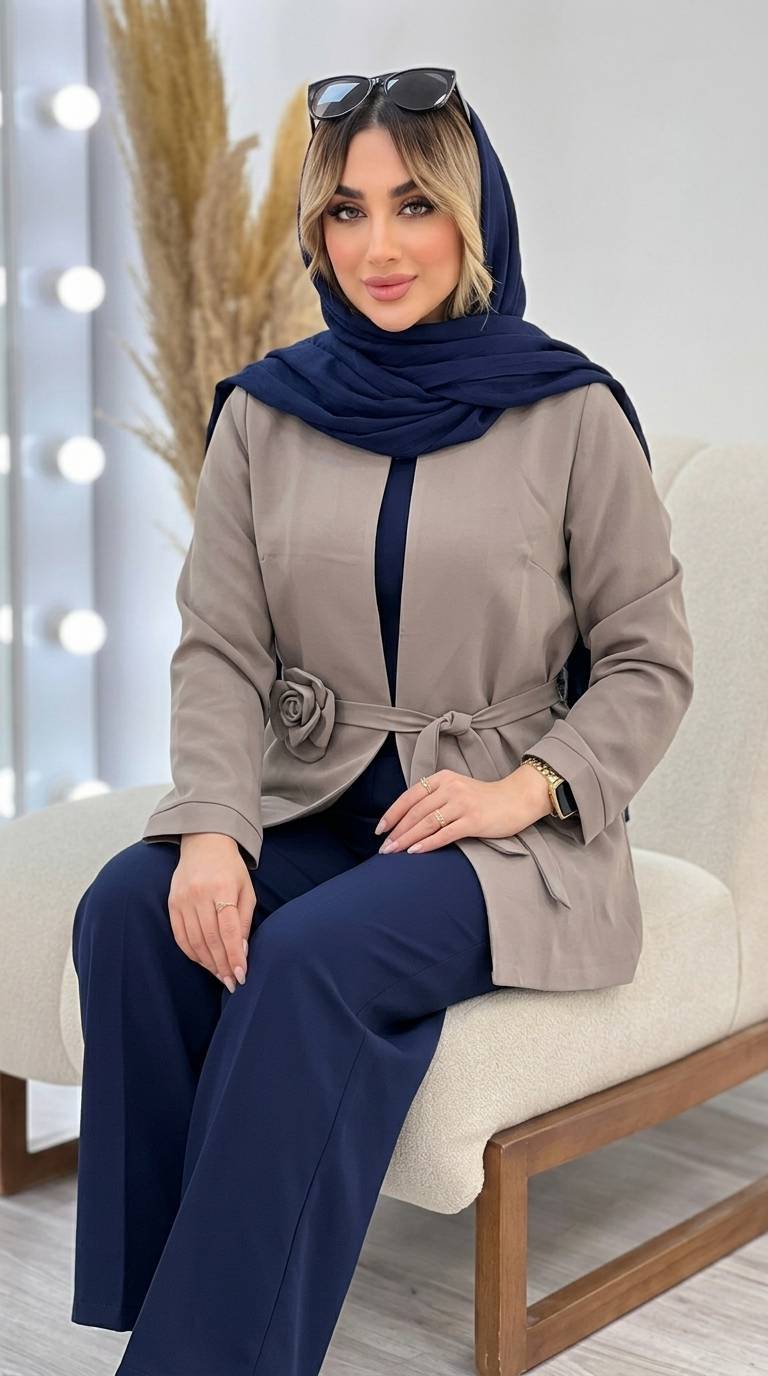 کت تک طرح گل در رنگ بندی زیبا با کیفیت عالی کد 100690 ارغوان