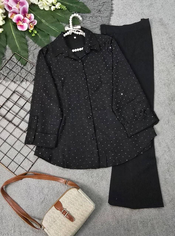 شومیز نگین دار شانتون درجه یک 🌈💯🎀🛍۱۴۱۵۱نفیس