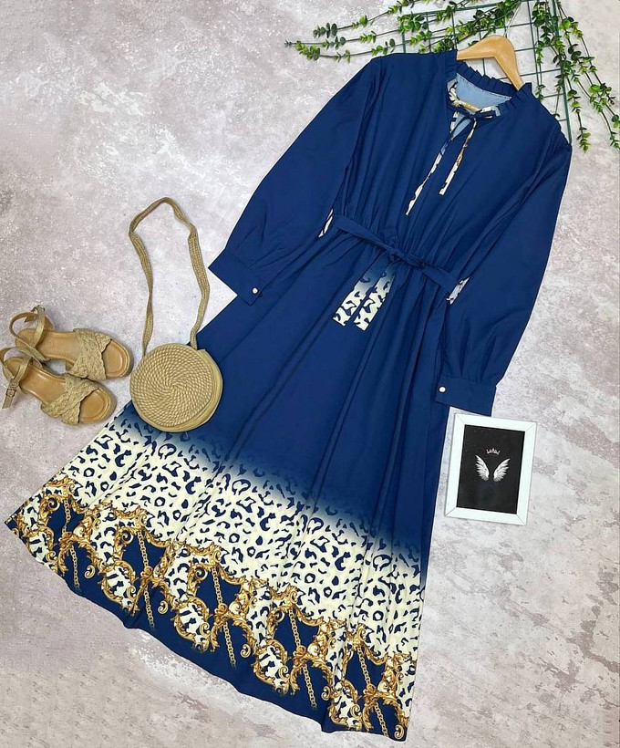 پیراهن زیبا و دلبر نیلا 😍✅100020پرفاز