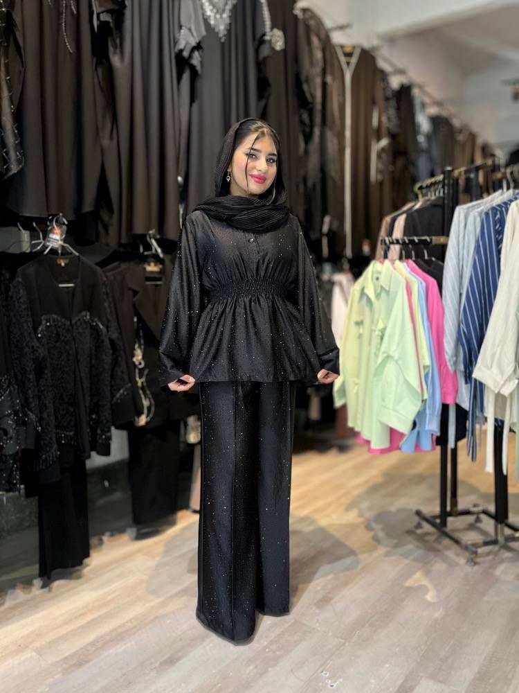 شومیز و شلوار عروسکی با رنگ مشکی ۴۷۱ حدیث 🛍💯🎀