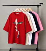 تیشرت لانگ چهره زیبا وجذاب تنخور عالی در رنگبندی 🌈 🌈 کد ۱۹۴۴۸ راشین