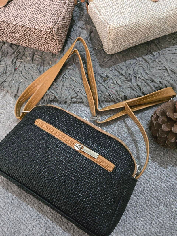 کیف رویال کنفی طرح چرم 🛍🎀🌈۵۰۵۱ نفیس