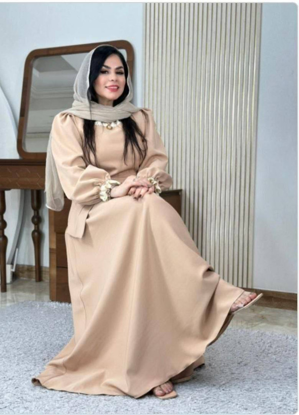 پیراهن بلند وانیا مازراتی اعلا در دو رنگ زیبا کد 16923 والیا