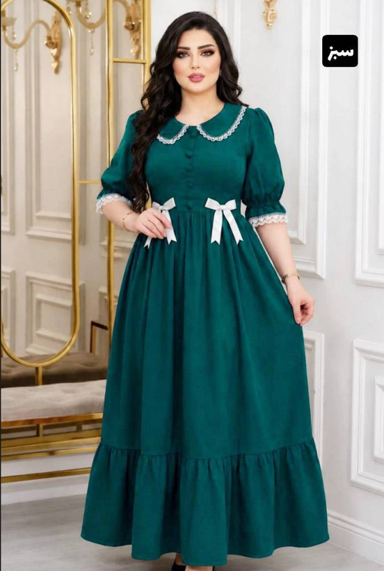 پیراهن بلند عروسکی شادی مازراتی اعلا در رنگ بندی کد 19568 سیمو