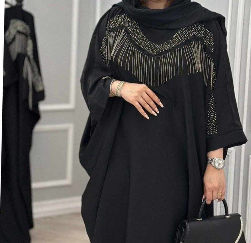 عبایی زنجیری الیزه با کیفیت 🌈🛍🎀۳۳۵۴ نفیس