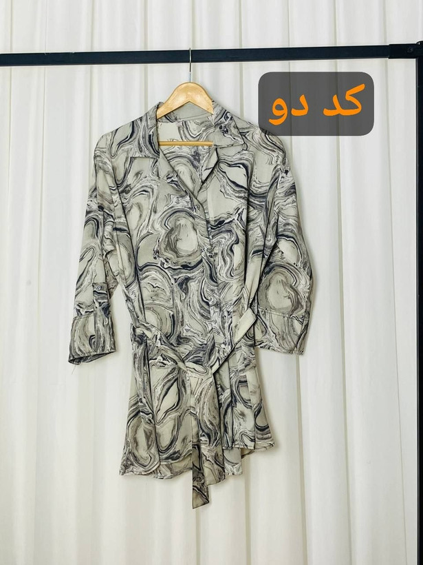 مانتو یقه شکاری باران ۷۶۰۲۱ شهرزاد 🌈🫂🎀