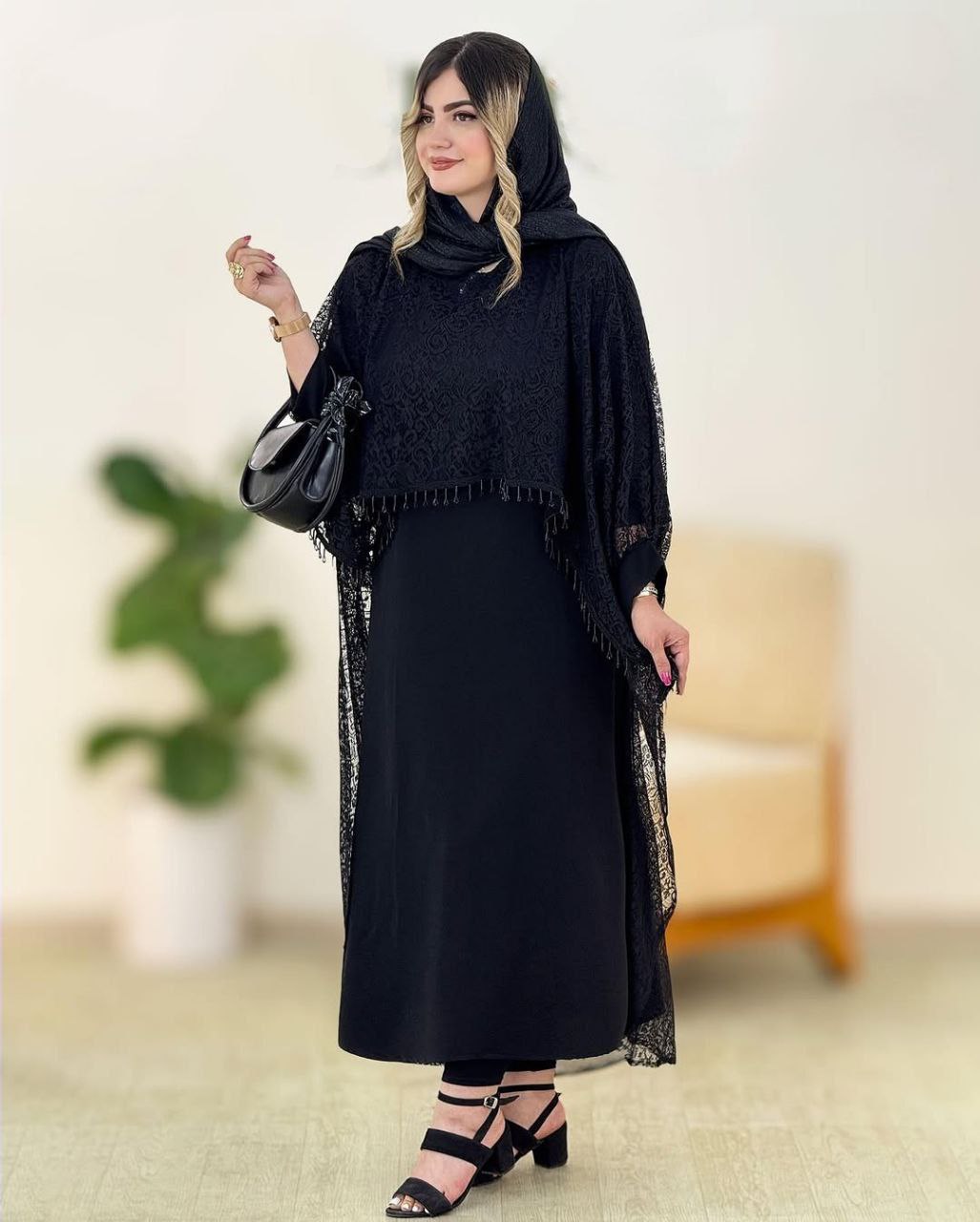 ست رویه پیراهن سرمه زیره کرپ بوگاتی💯🎀🛍ساریگل