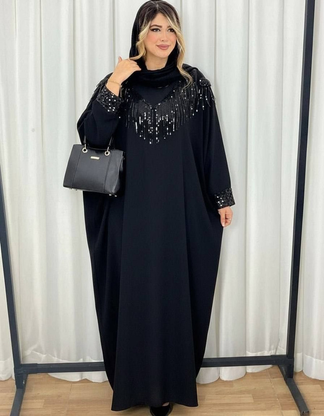 عبا زیبا با رنگ مشکی 🛍🎀💯۷۶۰۲۹ شهرزاد