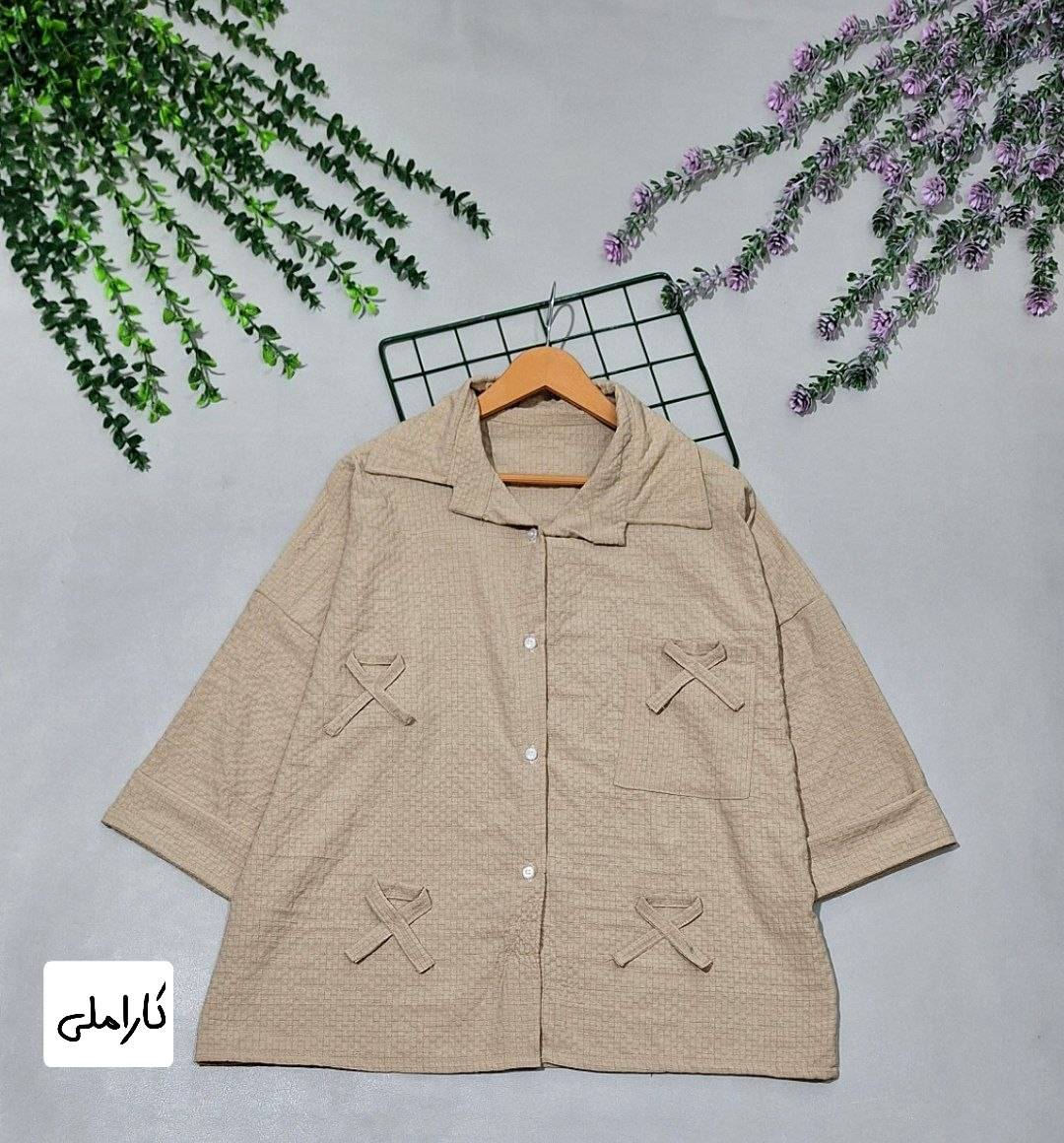 شومیز عروسکی گیسو تنخور زیبا و شیک 🥰❤️کد566 آدراپانا