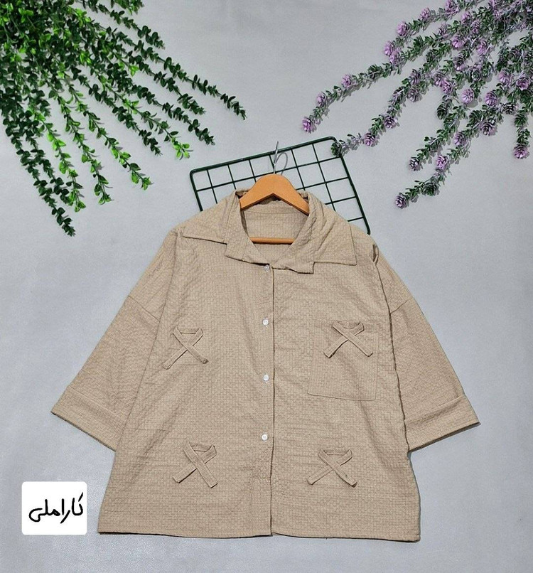 شومیز عروسکی گیسو تنخور زیبا و شیک 🥰❤️کد566 آدراپانا