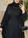 مانتو عبایی اسنات شیک و مجلسی کیفیت عالی 😍✅99982پرفاز