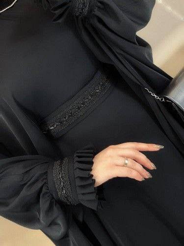 مانتو عبایی اسنات شیک و مجلسی کیفیت عالی 😍✅99982پرفاز