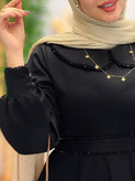 مانتو عبایی شارلوت زیبا و شیک کیفیت عالی ✅😍100018پرفاز