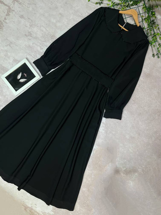مانتو عبایی شارلوت زیبا و شیک کیفیت عالی ✅😍100018پرفاز