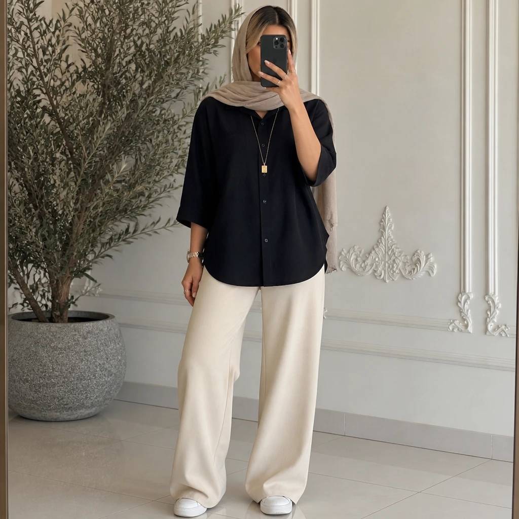 شومیز مانتویی مشکی محرمی دلربا ❤️🎀کد 466شانی