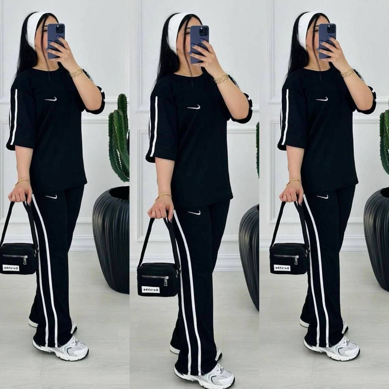 ست تیشرت شلوار نایک با تنخور شیک🥰❤️کد ۲۶۴۹ شایسته