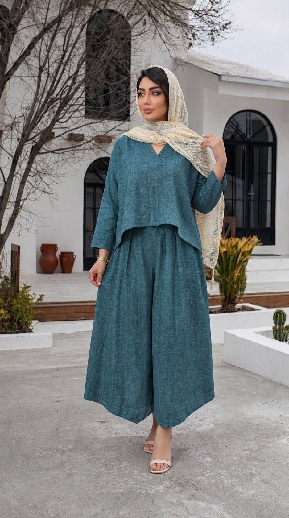 ست شومیز شلوار غزل در رنگ بندی شیک 🥰🎀کد674 آدراپانا
