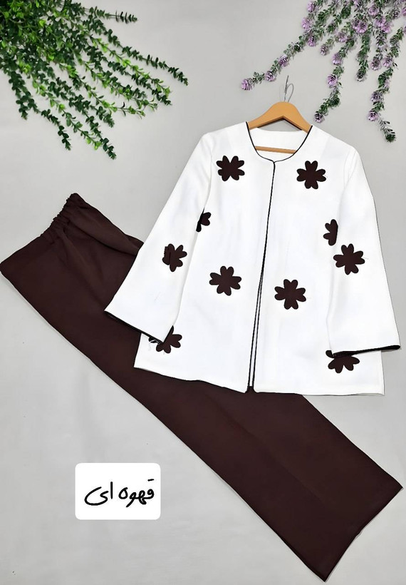 کت شلوار گلدار در رنگ بندی شیک🥰❤️کد653 آدراپانا