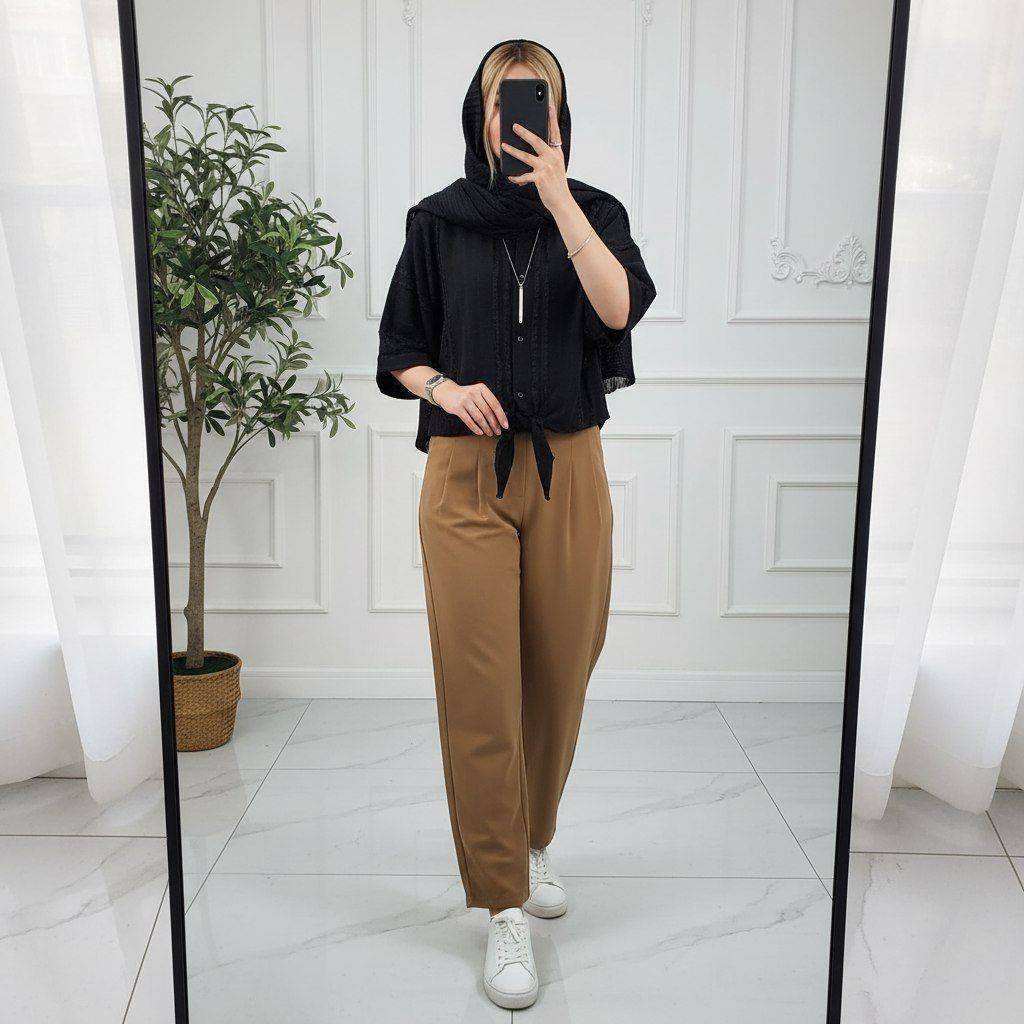 شومیز گره ای هانیه تنخور زیبا و رنگ بندی شیک 🎀🥰کد507 شانی