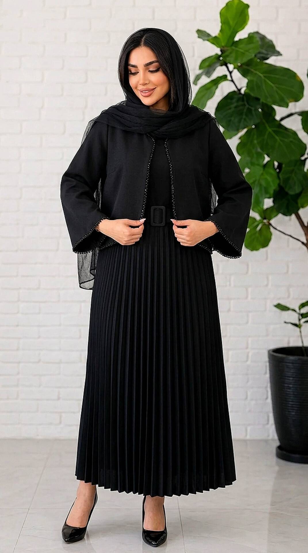کت سارافون پلیسه زیبا شیک 🎀🥰کد ۱۹۹۳۵ ماه بانو