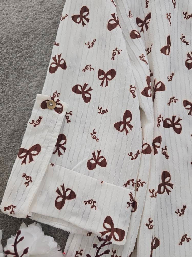 شومیز مانتویی دنیز با کیفیت عالی در رنگ بندی کد 19652 ولیا