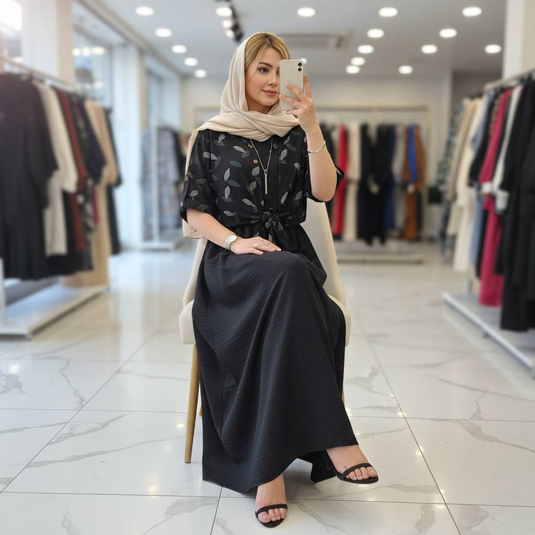 ست شومیز گره ای و سارافون شایلی با کیفیت عالی در رنگ بندی کد 15644 والیا