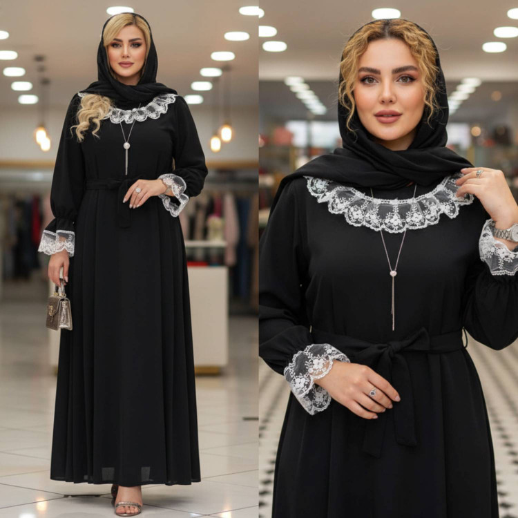 پیراهن عبایی محبوبه الیزه با کیفیت عالی و درجه یک کد 16663 والیا
